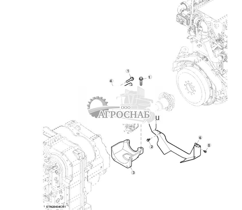 Крышка маховика, двигатель объемом 15,0 L ( - 807000) - ST943600 153.jpg